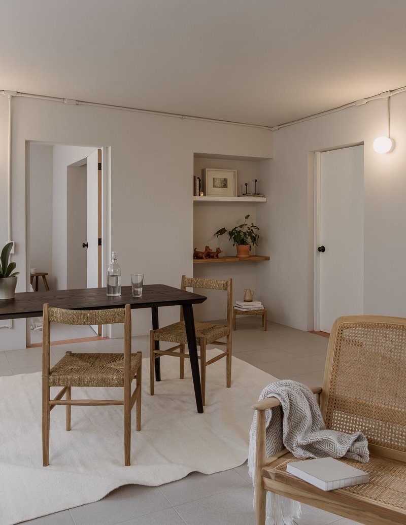 Edifício Residencial PETÉN / REIMS 502 - Fotografia de Interiores, Sala de Jantar, Madeira, Mesa, Cadeira