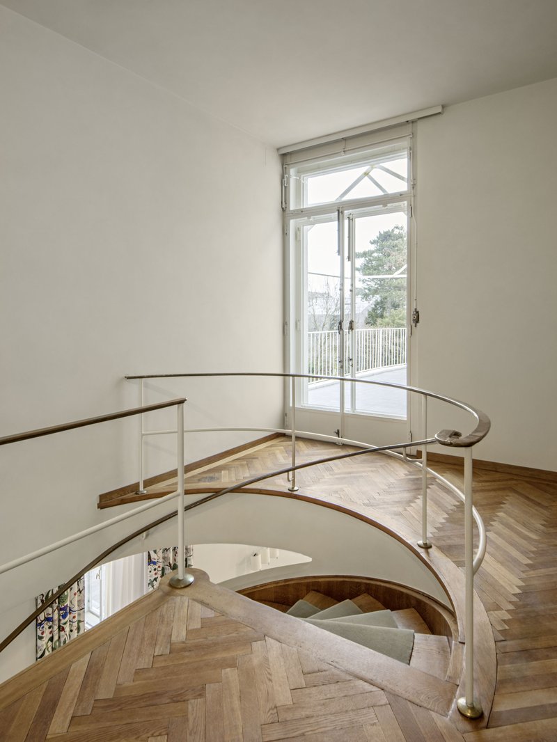 Villa Beer Renovation / Christian Prasser Architektur - Interior Photography, Wood, Handrail, Stairs