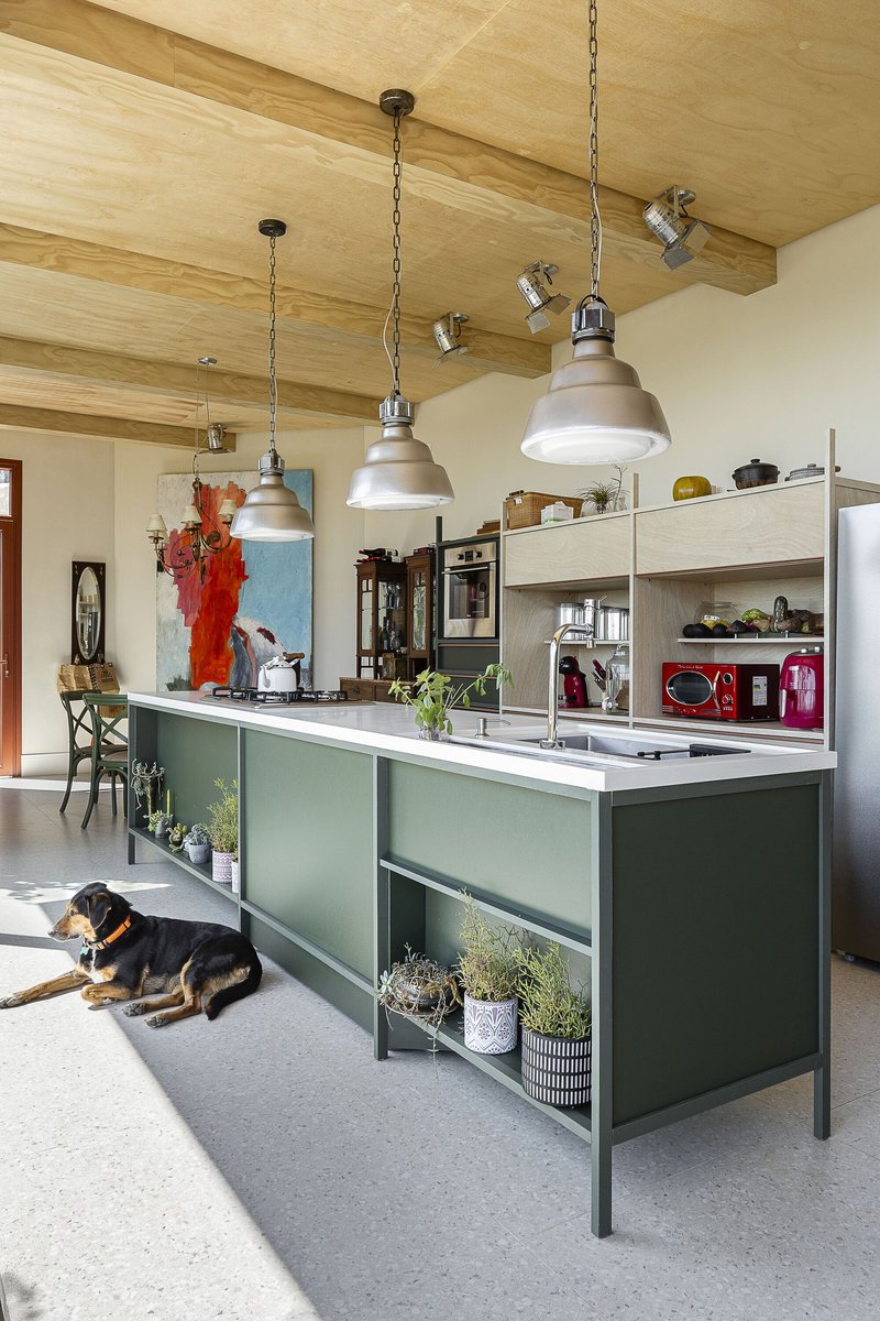 Casa Lechuza / ARKITITO Arquitetura - Fotografia de Interiores, Cozinha, Mesa, Iluminação, Bancada