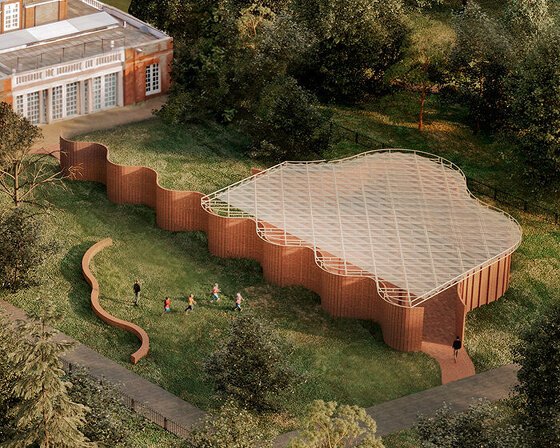 LANZA atelier reveals curving brick design for the 2026 serpentine pavilion